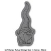'Gonk Gnome' Rubber Stamp - Unmounted Design for Crafting &