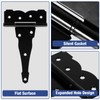 6 Pack Heavy Duty Gate Hinges 6 Inch Black Farm