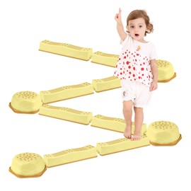 LadyRosian Balance Beam Stepping Stones Kit Balance Beam for Kids Indoor or Outdoor Play Toddler Stepping Stones Sensory Toys for Toddlers 12 Pack