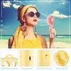 Woanger 5 Pcs Mini Handheld Folding Fan Bulk Hanging Rechargeable