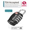 Fosmon TSA Accepted Luggage Locks, Resettable Multi-Use 4 Digit Combination