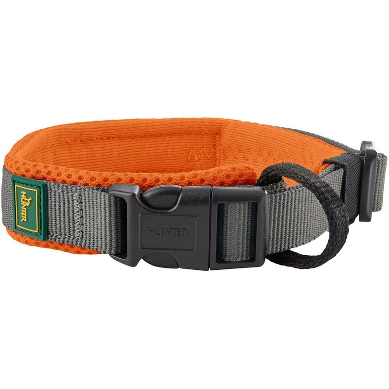 HUNTER Maldon Collar Orange Breathable Mesh Robust Nylon Silent &