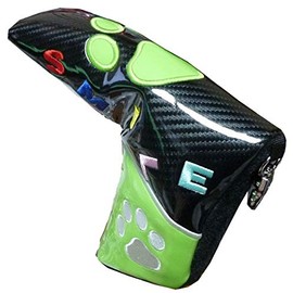 Golf Paws Pitch Putter Cover Magnetic Putter Cover (Black/Green)