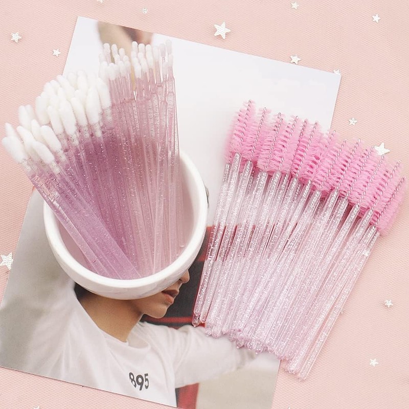 200 Piezas Kit de Suministros de Extensión de Pestañas, Cepillos