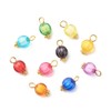 Gelirda 100pcs Mixed Color Transparent Acrylic Pumpkin Shape Pendant Round