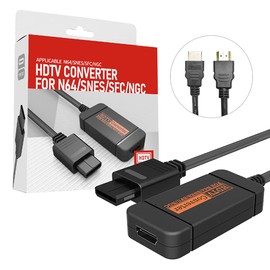 N64 to HDMI Video Converter, N64 / GameCube/SNES to HDMI Converter Adapter, Supports 720P Output, No Transmission Loss, HDMI Cable Included