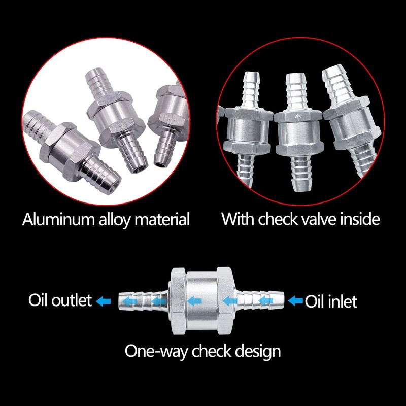 One Way Check Valve Fuel,Tianher Fuel Non-Return One Way Aluminium