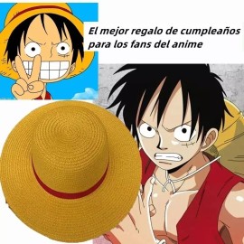 Shuang.W One Piece Luffy Straw Hat Anime Dress Up Gorra La