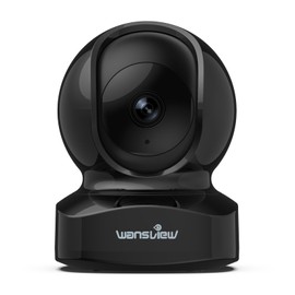 wansview Cameras House Security, Home Security Camera, 5MP Dual-band WiFi Home Camera, Real-time Motion Alert, 2-Way Audio Night Vision, Pan/Tilt SD Card Storage, Works with Alexa Q5 Black