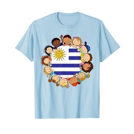Uruguayan Kids Uruguay Flag Hispanic Heritage Month Boy Girl T-Shirt