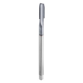 sourcing map M12x1.75x160mm Metric Thread Tap 6542 Cobalt High-Speed Steel TiCN Coated Plug Tap Right Hand Straight Flutes Screw Threading Hand Tap