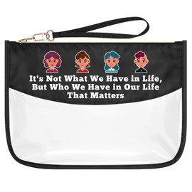 Best Friend Friendship Gifts for Women Sisterhood Gift Cosmetic Bag Bestie Soul Sister Birthday Gift PVC Travel Makeup Bag Graduation Wedding Gift for Her BFF Sister Zipper Oxford Toiletry Pouch