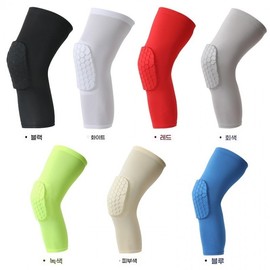 Long Knee Brace Sports Honeycomb Anti-Collision Adult Outdoor Protective Gear Men's Gray/S-Pair 2ea