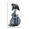 2 x 10cm Black Crow Rock Guitar Vinyl Stickers -