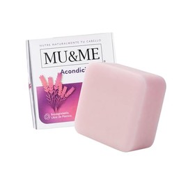 MU&ME Acondicionador Solido para el Crecimiento y Contol Caída - Acondicionador Sin Sulfatos y Parabenos con Lavanda para el Cabello - Hecho en Mexico (Lavanda) (140gr)