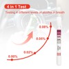 AssuTest Breathalyzers for Alcohol, Single-Use Disposable Breath Alcohol Analyzer 4-Level
