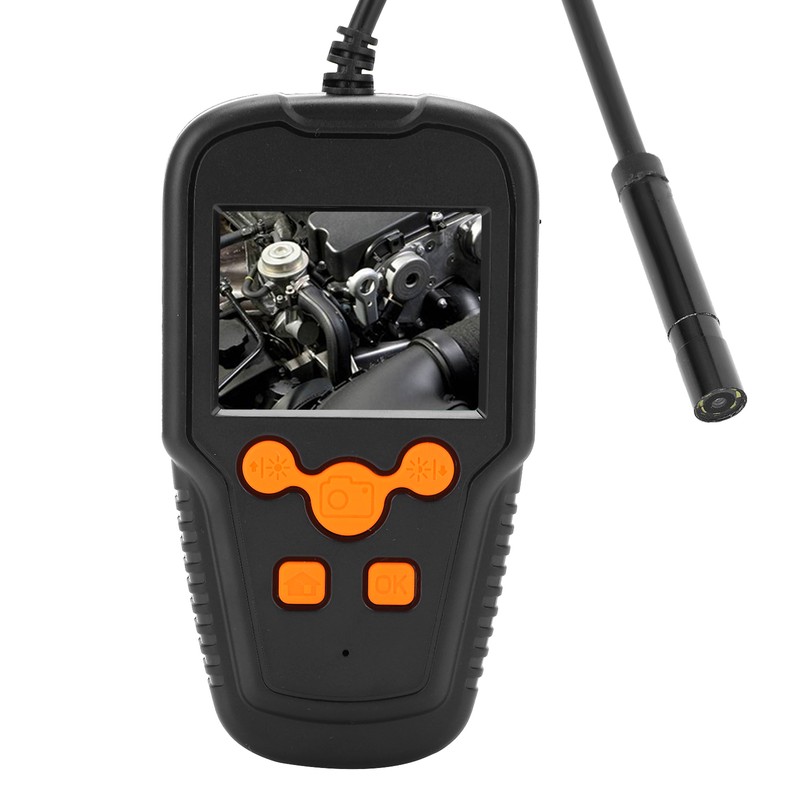 2MP Industrial Endoscope Handheld 2.4in HD Screen Waterproof 8mm Lens