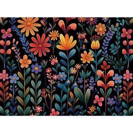 Bits and Pieces - 500 Piece Jigsaw Puzzle for Adults - 18" x 24" - Floral Paradise - 500 pc Colorful Flowers Jigsaw by Shawna Stewart