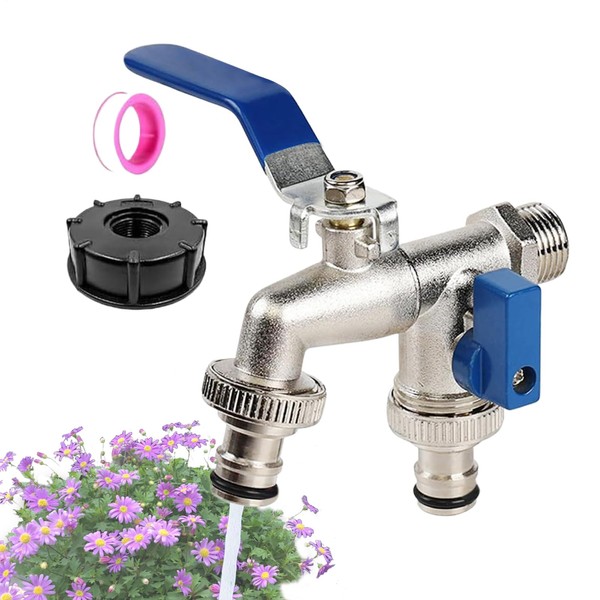 Garden Hose Splitter 2 Way Heavy Duty | Faucet Splitter