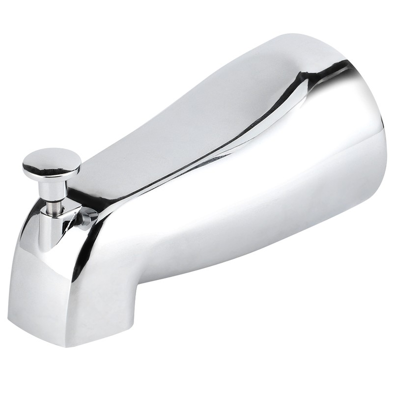 Wall Mounted Electroplate Bathtub Faucet Concealed Tub Spout with Pull