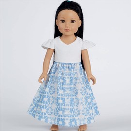 Simplicity US8903OS Sewing Pattern S8903 18" Doll Clothes, Various, White
