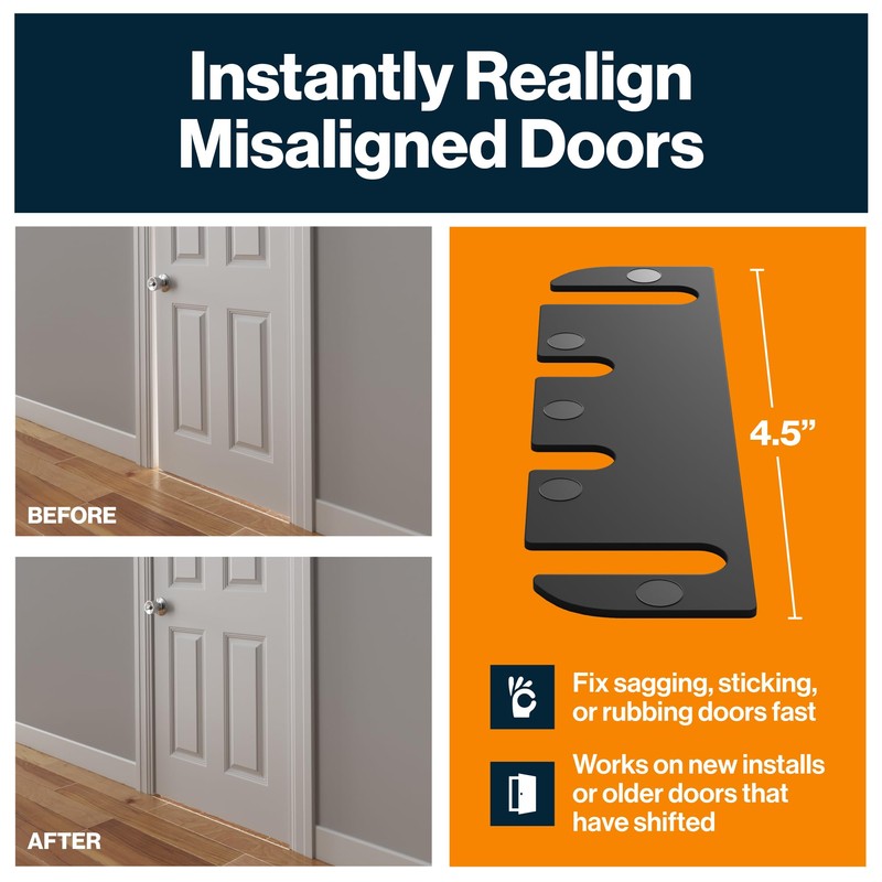 KS Hardware Door Hinge Shims (0.040 Inch Thickness, 4.5 Inch