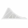 The Drive Wheel Chocks Set (2 Pieces) with Holder, White,