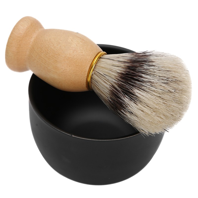 2pcs / Set Shaving Soap Bowl Shaving Brush Beard Brush