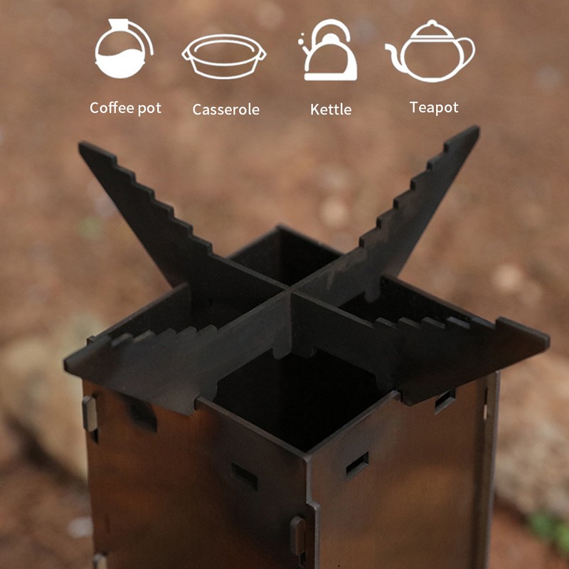 Outdoor Convenient Stove Foldable Portable Stainless Steel Wood Burning Stove