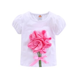 Mud Kingdom Outfits for Girls Summer Size 5 Rose Red Flower