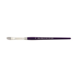 Silver Brush Limited 8841S-10 Silver Silk 88 Soft Curve Paintbrush for Acrylic, Watercolor, Gouache, Inks, & Dyes, Size 10, Short Handle