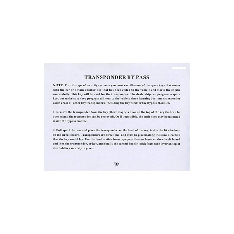 BANVIE Car Immobilizer Transponder Bypass Module for Chip Key (a