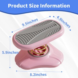 Eueiykw Foot Rest for Under Desk at Work，Ergonomic Under Desk Foot Rest for Office, Home and Car，Foot Stool Spring Design，Detachable and Easy to Assemble，2 Pieces Pink