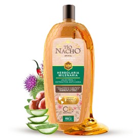 Tío Nacho Shampoo Herbolaria Milenaria, Fortalece y Disminuye la Caída del Cabello con Jalea Real. Anti Caída del Cabello, Proporciona un sano crecimiento. Contiene una botella con 950ml