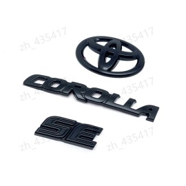 Toyota 2020-2025 TOYOTA COROLLA Sedan SE GLOSS BLACKOUT EMBLEM OVERLAY KIT