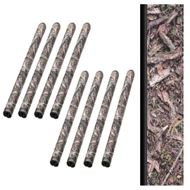 Buryeah 8 Pcs Shooting Rail Pad Tree Stand Rail Pads Replacement Treestand Rail Covers Timber Camo Shooting Rail Padding for Arm Rests Ladder Tripod Deer Hunting Climbing, Easy to Disguise