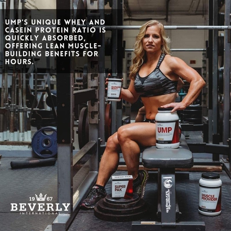 Beverly International UMP Protein Powder, Vanilla. Unique Whey-Casein Ratio Builds
