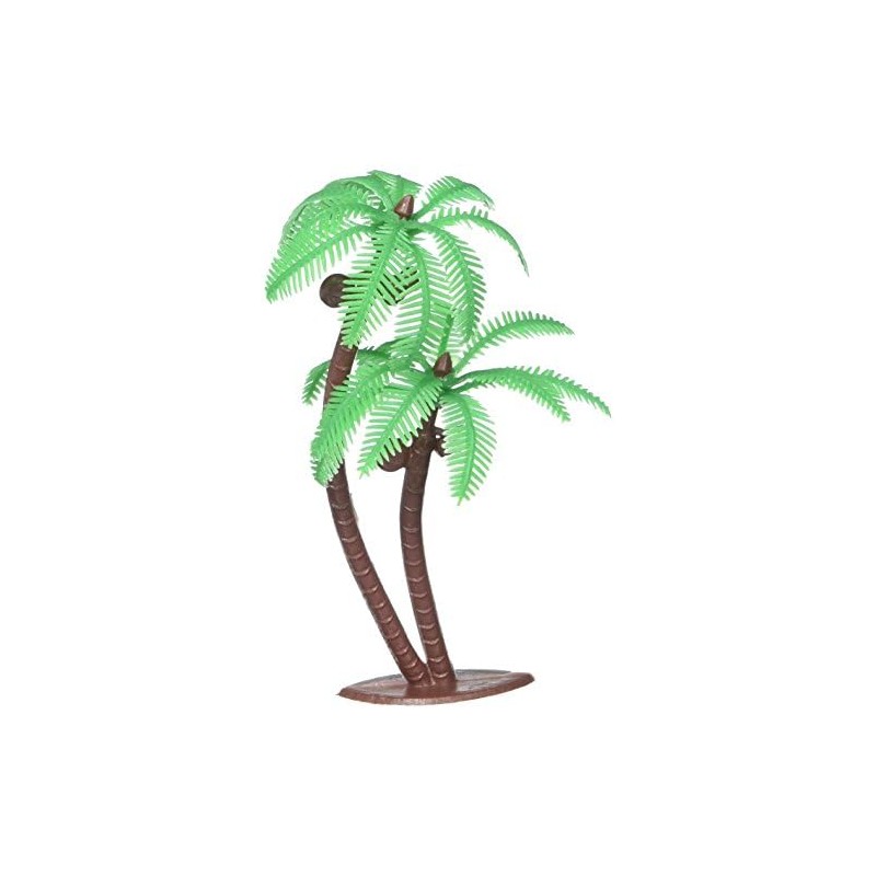Twin Palm Tree with Coconuts, 4-inch Cake Topper (8 Count)