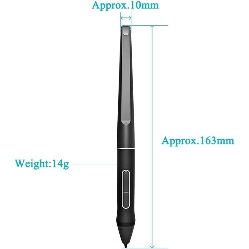 PW507 Battery-Free Pen Compatible with Kamvas Pro 12, Kamvas Pro