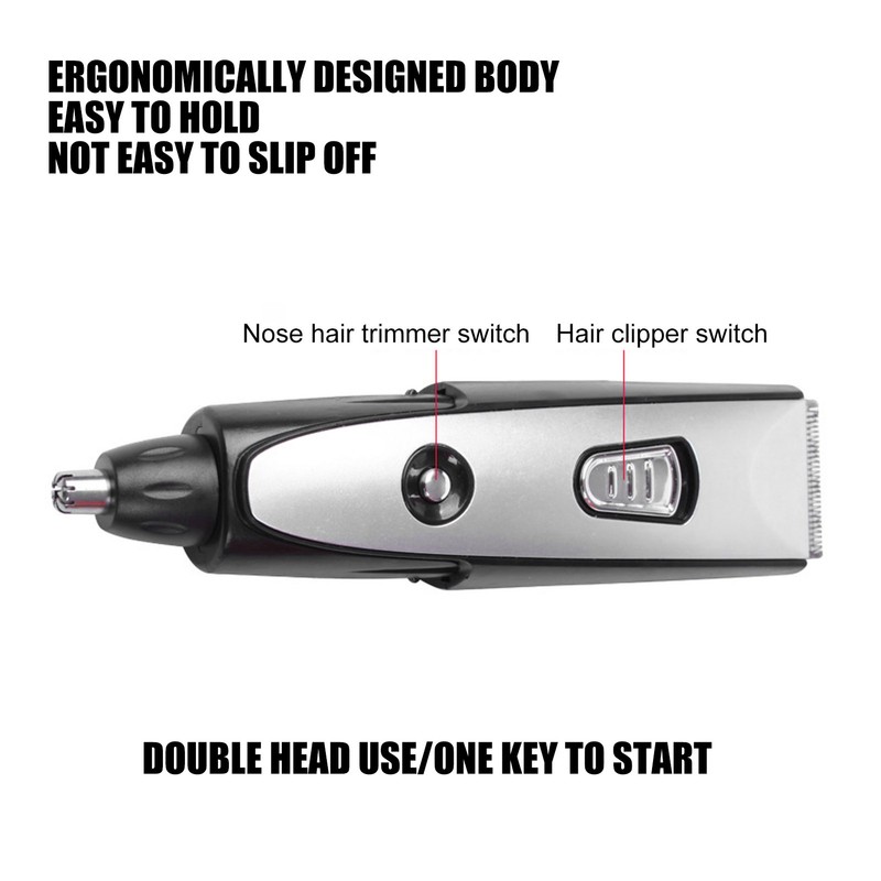 2 in 1 MultiFunctional Electric Hair Clipper Cutter Nose Hair