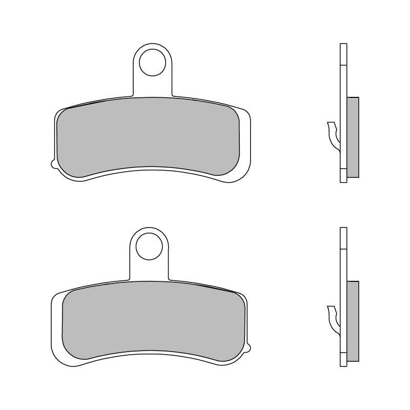 BREMBO Brake Pads 07HD15SA Front 8 mm 88.6 mm 61.8