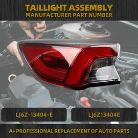 Dasbecan Tail Light Assembly LED Compatible With 2020 2021 2022 Ford Escape Taillight Rear Lamp Left Driver Side LJ6Z-13405-E