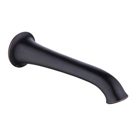 Enga Non Diverter Bathtub Spout, 8inch Extra Long Tub Spout Brass Wall Mount Tub Filler, Oil Rubbed Bronze