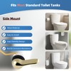 iFealClear 2 Pack Universal Polished Gold Toilet Handle Replacement Kit,