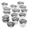 Rachael Ray Leak-Proof Stacking Container Food Storage Bin Set, 30-Piece,