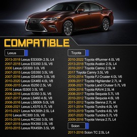 UF507 Ignition Coil Packs For 2011-2019 TOYOTA Camry Highlander RAV4 Sienna Venza Tundra/Lexus ES300h NX300h/Scion TC 2.5L L4 Replaces# UF487 UF630 90919A2007 9191902251 4PCS