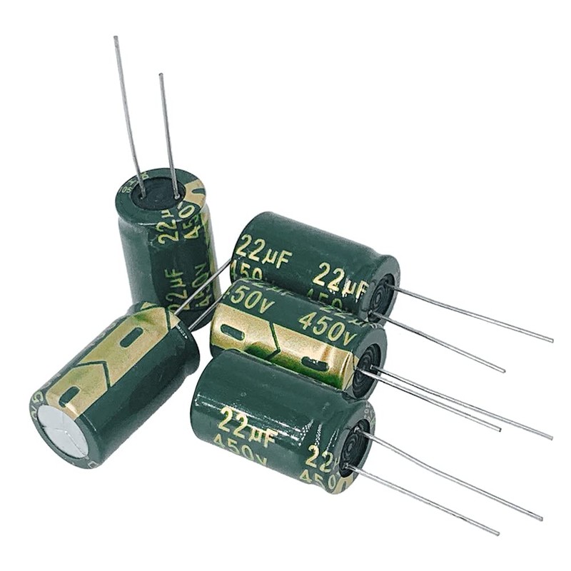 PENGLIN 10pcs Electrolytic Capacitors Aluminum Electrolytic Capacitors 450V 22UF 105℃