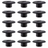 SING F LTD 50Pcs 4mm Unthreaded Plastic Nuts Black for