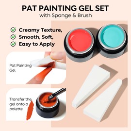 AIMEILI Pat Paint Gel 6 Colours Ombre Gel UV Painting Gel DIY Nails Ombre Nails Set 1
