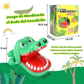 Juego de Dientes de Cocodrilo para 4+ Años, Mordida Juego de Dedos, Lindos Juegos de Mordiendo el Dedo del Cocodrilo, Juguete Interactivo de Dientes, Divertido Juegos para Familiar y Fiesta